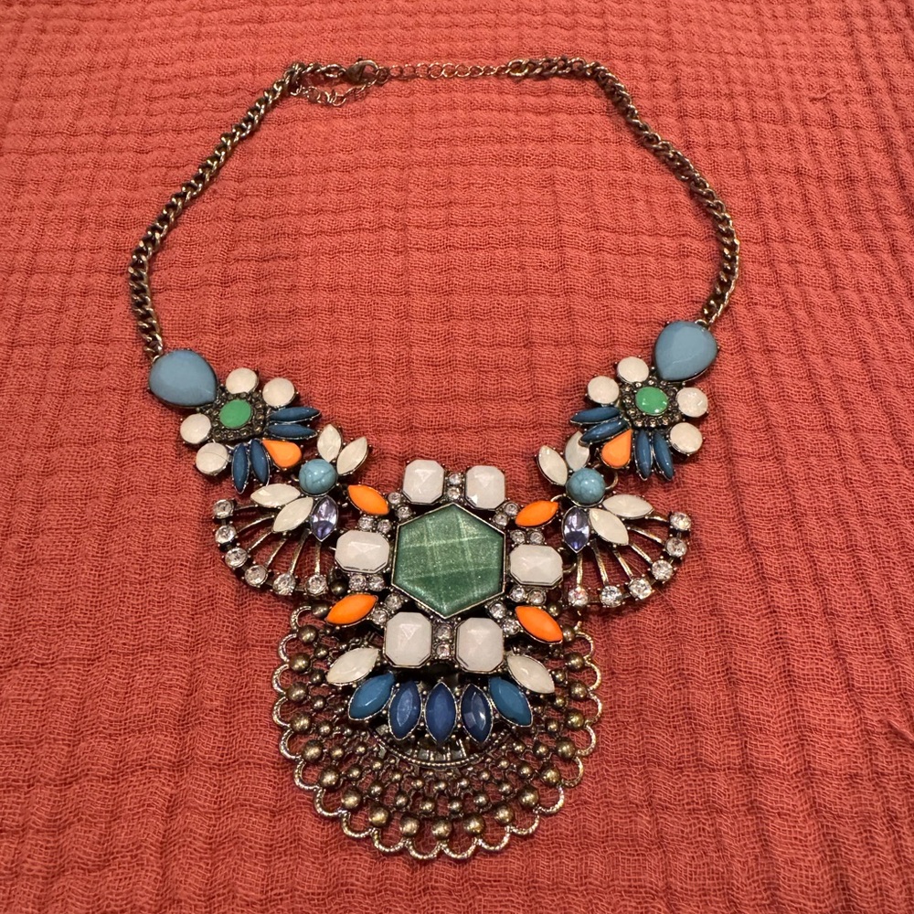 Park Lane Vibrant Blue and Green Necklace